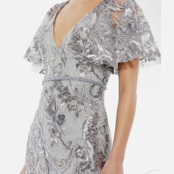 Mac Duggal Butterfly Sleeve Trumpet Gown - Picture 3 of 3